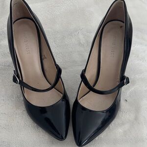 Nine West Black Patent Heels
